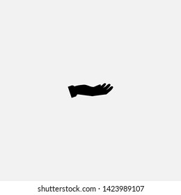 hand icon sign signifier vector