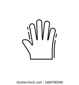 Star Trek Hand Gesture Outline Icon Stock Vector (Royalty Free ...