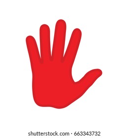 Hand icon .stop ison 