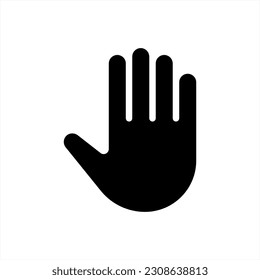 Hand icon. Stop icon, vector.