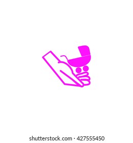 hand icon, stroller