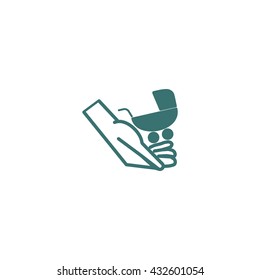 hand icon, stroller