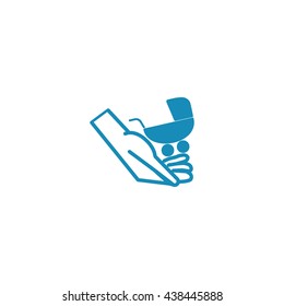hand icon, stroller