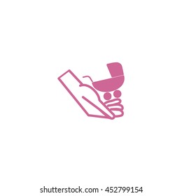 hand icon, stroller