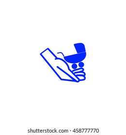 hand icon, stroller