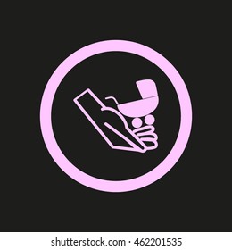 hand icon, stroller
