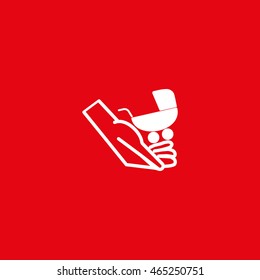 hand icon, stroller