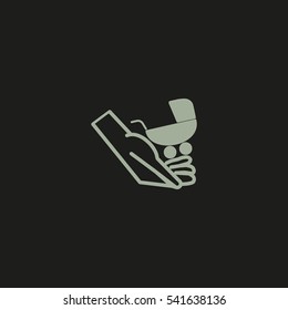hand icon, stroller