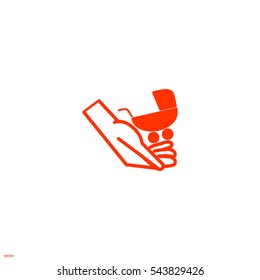 hand icon, stroller