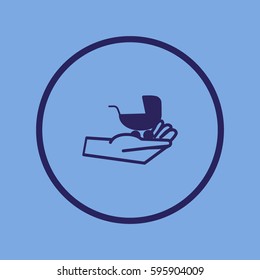 hand icon, stroller