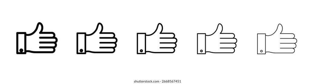Hand-Symbol Symbol-Konzept für Web-Design.einfache Linie, Vektorsymbol. Logo-Illustration