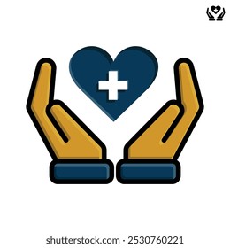 Cuide su salud, vida saludable, ordenado, medicina. estilo de diseño plano. Plantilla de diseño de Vector