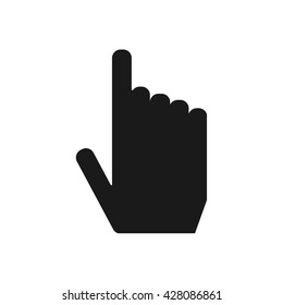 Hand icon, Touch icon, Click, Pressing a Button, doorbell ring in