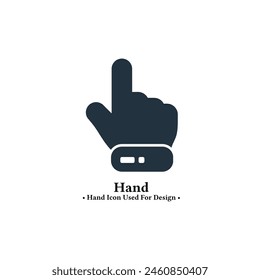 Hand icon in trendy flat style isolated on white background. hand concept icon illustration for web and mobile design.