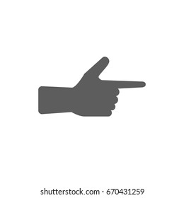 Hand icon in trendy flat style isolated on white background. Symbol for your web site design, logo, app, UI. Vector illustration, EPS