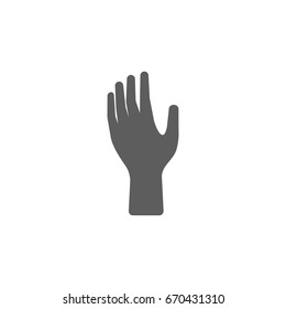 Hand icon in trendy flat style isolated on white background. Symbol for your web site design, logo, app, UI. Vector illustration, EPS