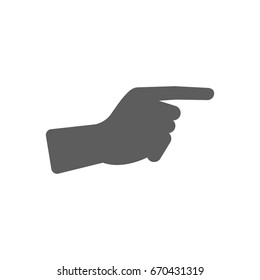 Hand icon in trendy flat style isolated on white background. Symbol for your web site design, logo, app, UI. Vector illustration, EPS