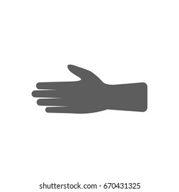 Hand icon in trendy flat style isolated on white background. Symbol for your web site design, logo, app, UI. Vector illustration, EPS