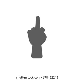 Hand icon in trendy flat style isolated on white background. Symbol for your web site design, logo, app, UI. Vector illustration, EPS