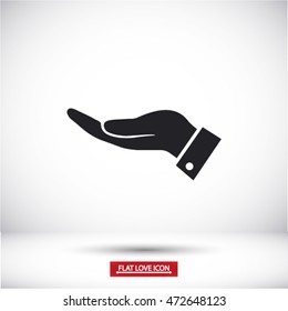 Hand icon vector . 10 EPS