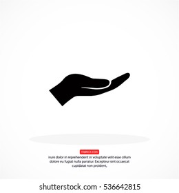 Hand icon vector . 10 EPS