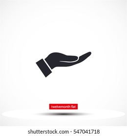Hand icon vector . 10 EPS