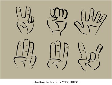 Similar Images, Stock Photos & Vectors of Peace Sign Hand Icon