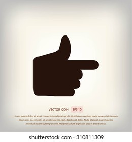 hand icon. vector