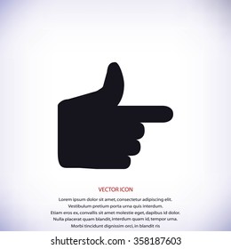 hand icon, vector