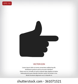  hand icon. vector