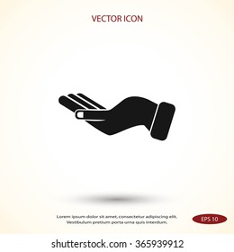 Hand icon vector