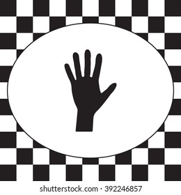 Hand icon vector