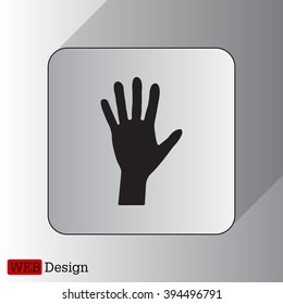 Hand icon vector