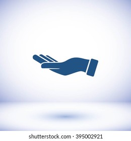 Hand icon vector