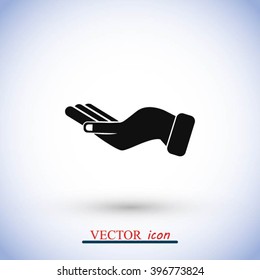 Hand icon vector