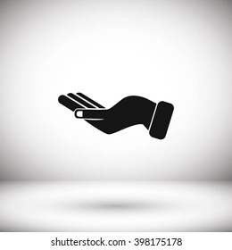 Hand icon vector