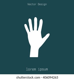 Hand icon vector