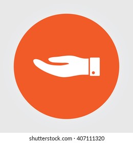 Hand icon vector