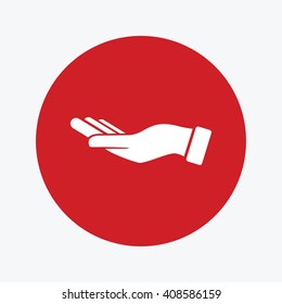 Hand icon vector