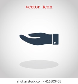 Hand icon vector