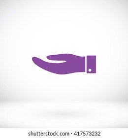 Hand icon vector