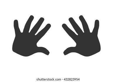 Hand icon vector