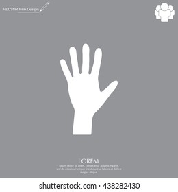 Hand icon vector