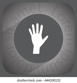 Hand icon vector