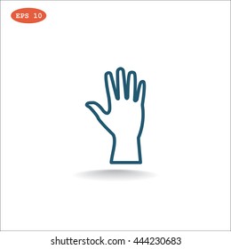 Hand icon vector, 