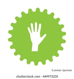 Hand icon vector