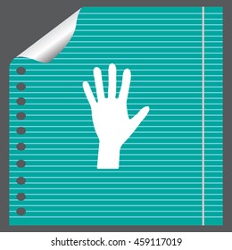 Hand icon vector