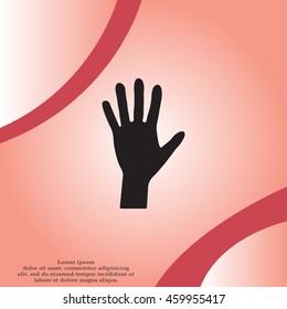 Hand icon vector