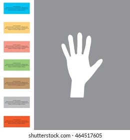 Hand icon vector