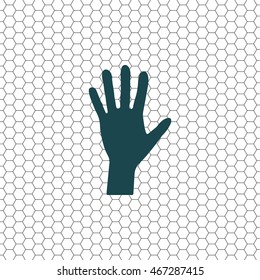 Hand icon vector